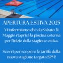 Apertura estiva 2025